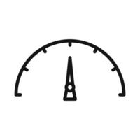 Vehicle Tachometer Icon for Speed Measurement and Auto Mechanics vector
