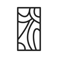 Wooden Board Icon Ideal for Carpentry and DIY Projects vector