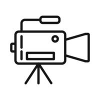 Camera Recording Icon Ideal for Production and Filmmaking vector