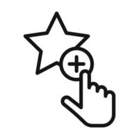 Add to favorite icon vector