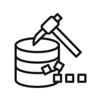 Data Mining icon vector