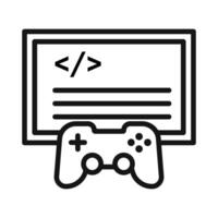 Game developing icon vector