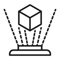 Holographic Display icon vector