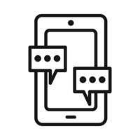 Message phone icon vector