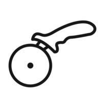 Pizza Cuttier icon vector