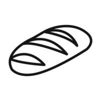fresh bread icon vector