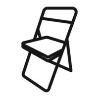 folding chair icon vector
