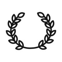 laurel wreath icon vector