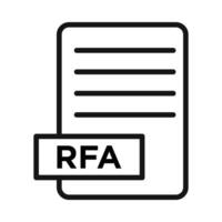 RFA File icon vector