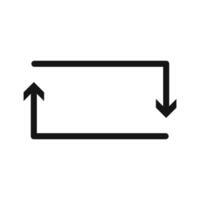Repeat reload arrow icon vector