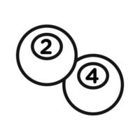 Snooker ball icon vector