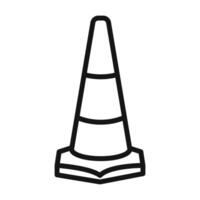 Traffic cone icon vector