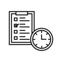 testing time icon vector