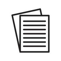 Script icon Black line art vector