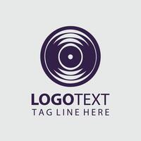 Music Disk Logo vector