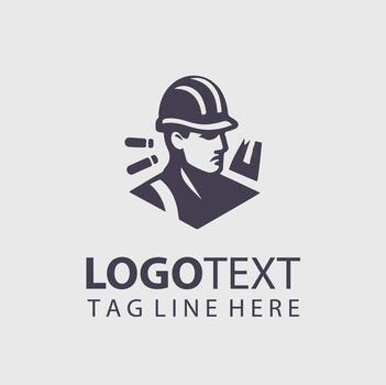 Constructions Worker Logo vector