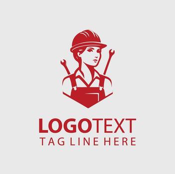 Constructions Worker Logo vector