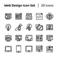 Web Design Icon Set vector