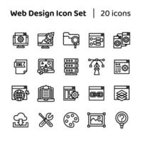 Web Design Icon Set vector
