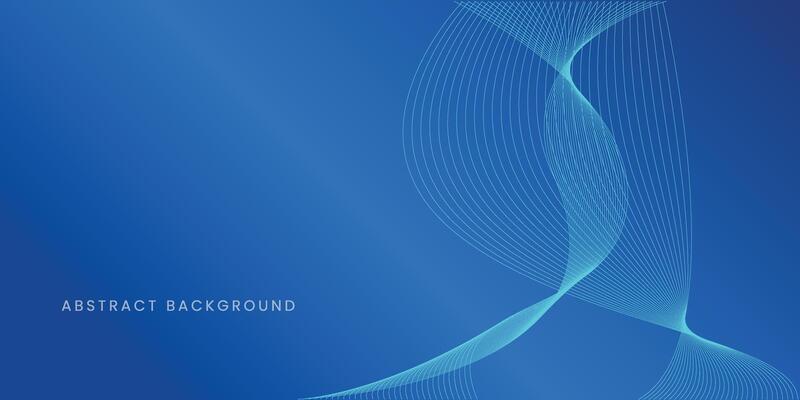 Abstract glowing wave lines on dark blue background. Dynamic wave pattern. Modern flowing wavy lines. Futuristic technology concept. Suit for banner, poster, cover, brochure, flyer, website