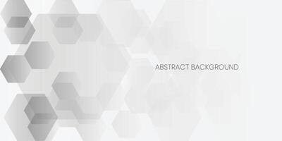 Abstract Gradient White Gray, Black Tile Pattern Minimal Background. Simple Futuristic hexagonal Geometric Texture Background vector