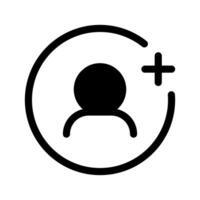 Add User Icon Symbol Design Illustration vector