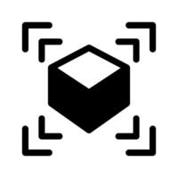 Cube Augmented Reality Icon Symbol Design Illustration vector
