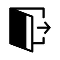 Logout Icon Symbol Design Illustration vector