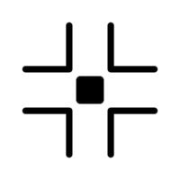 Full Screen Exit Icon Symbol Design Illustration vector