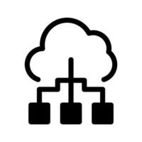 Cloud Connection Icon Symbol Design Illustration vector