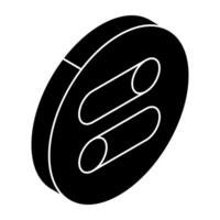 A colored design icon of toggle buttons vector
