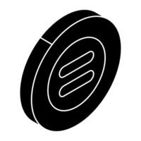 A unique design icon of equal sign vector