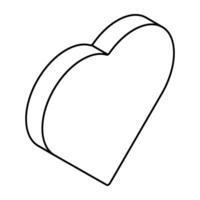 An icon design of heart isolated on white background vector