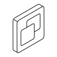 Trendy design icon of paper vector