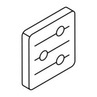 An editable design icon of volume equalizer vector