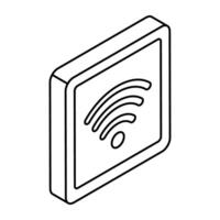 Modern design icon of wifi signal vector