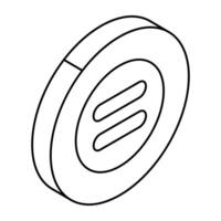 A unique design icon of equal sign vector