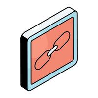 Linkage icon, editable vectors