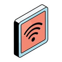 Modern design icon of wifi signal vector