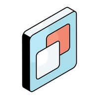 Trendy design icon of paper vector