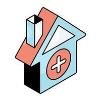 Modern design icon of new home vector