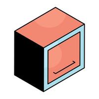 An icon design of cooking range vector