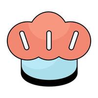 A beautiful design icon of chef hat vector