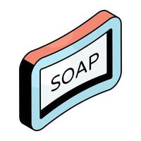 A trendy design icon of soap vector
