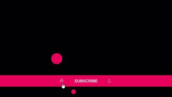 Youtube Like Subscribe and Notification Bell 2d Animation on a Transparent Background video