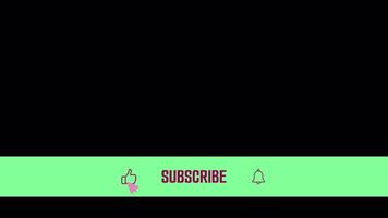 Youtube Like Subscribe and Notification Bell 2d Animation Outro on a Transparent Background video