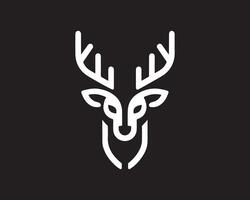 Reindeer logo design icon symbol illustration vector