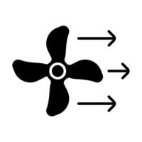 Propeller line icon. Airflow, fresh air, ventilation, mechanical component, fan blade, rotation, wind power, filtration, circulation, energy efficiency, propeller, virus, conditioning, mechanical vector