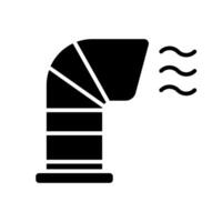 Air vent line icon. Ventilation, airflow, duct, HVAC system, air circulation, cooling, heating, building infrastructure, air, vent, line, icon, ventilation vector