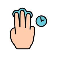 Touch pad icon. Index finger, doubleclick, decrease, increase, turn, rotation, approximation, press, Scrolling, click, arrow, sensor, turn. Zoom in, move, response time, x2 vector